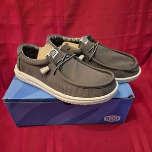 Hey Dude Men's Charcoal Slip-On Loafers